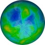 Antarctic ozone map for 2024-05-13